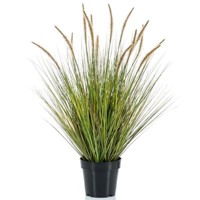 Kunstplant groen gras sprieten 85 cm.