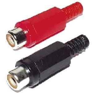 e+p CK 1 K kabel-connector RCA (F) Zwart, Rood