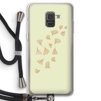 Falling Leaves: Samsung Galaxy A8 (2018) Transparant Hoesje met koord