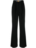 Elisabetta Franchi pantalon palazzo à taille ceinturée - Noir Elisabetta Franchi pantalon palazzo à taille ceinturée - Noir
