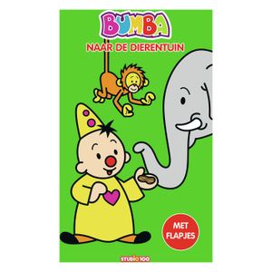 Studio 100 Bumba kartonboek met flapjes - in de dierentuin