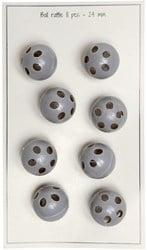 Go Handmade Kogelrammelaars 24mm Grey (8 stuks)