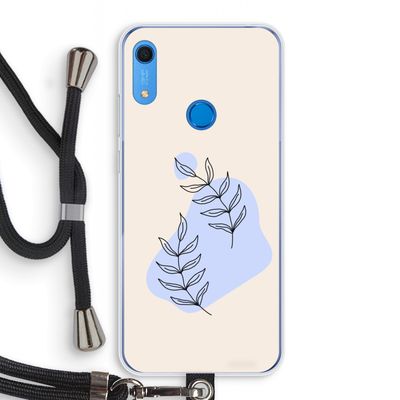 Leaf me if you can: Huawei Y6s Transparant Hoesje met koord