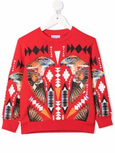 Marcelo Burlon County Of Milan Kids sweat à motif faucon - Rouge