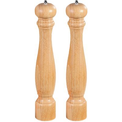 Groot houten peper en zoutstel 40 cm