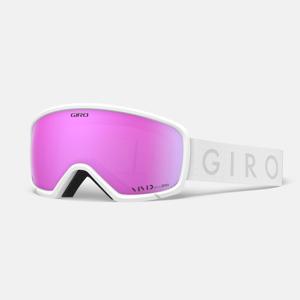 Giro Millie wintersportbril Wit Vrouwen Roze Cilindrische (platte) lens