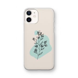 Violets are blue: iPhone 12 mini Transparant Hoesje