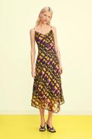 Midlange jurk met bandjes - GREEN - L