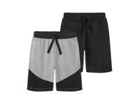 pepperts! 2 jongens sweatshorts (134/140, Zwart/grijs)