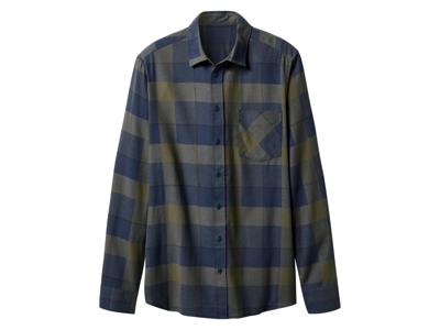 esmara Men Flanellen heren overhemd (Geruit/marineblauw/kaki, XXL)