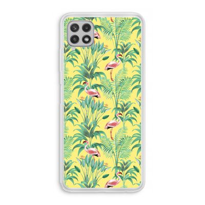Flamingo party: Samsung Galaxy A22 4G Transparant Hoesje