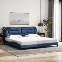 Bedframe zonder matras "Hvar" stof blauw 200x200 cm