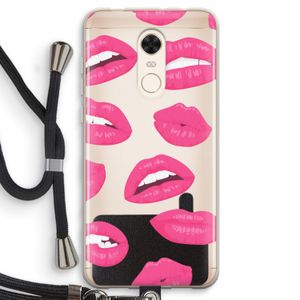 Bite my lip: Xiaomi Redmi 5 Transparant Hoesje met koord