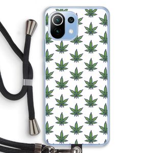 Weed: Xiaomi Mi 11 Lite Transparant Hoesje met koord