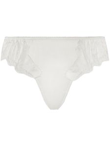 Dolce & Gabbana string à détails de dentelle - Blanc