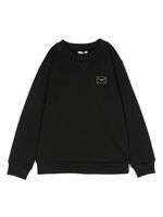 Dolce & Gabbana Kids sweat à patch logo - Noir - thumbnail