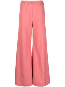 Boutique Moschino pantalon évasé à taille haute - Rose