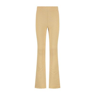 MAYCE zomer flair broek meisjes - oker geel - print