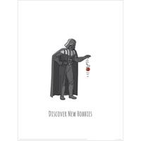 Kunstdruk Star Wars - Vaders Boredom Busting Ideas Discover New Hobbies 30x40cm