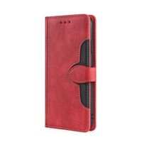iPhone XS hoesje - Bookcase - Pasjeshouder - Portemonnee - Kunstleer - Rood - thumbnail