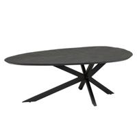 Tower Living Organische Salontafel 'Pianella' Mangohout, 130 x 80cm, kleur Zwart Tower Living Organische Salontafel 'Pianella' Mangohout, 130 x 80cm, kleur Zwart