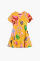Skaterjurk met stempels - YELLOW - 11/12