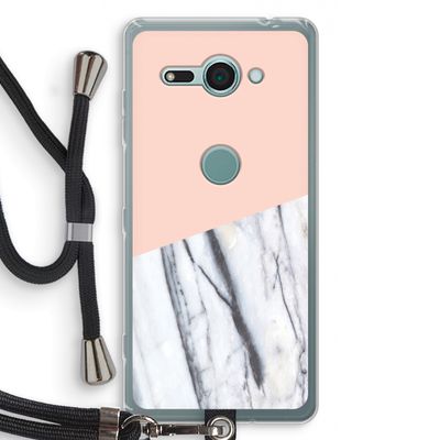 A touch of peach: Sony Xperia XZ2 Compact Transparant Hoesje met koord