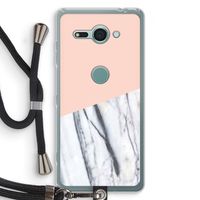 A touch of peach: Sony Xperia XZ2 Compact Transparant Hoesje met koord