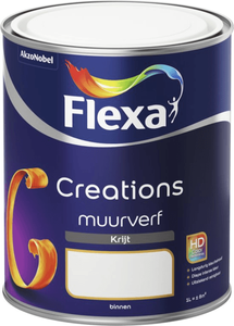 flexa creations muurverf krijt authentic grey 1 ltr