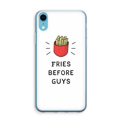 Fries before guys: iPhone XR Transparant Hoesje