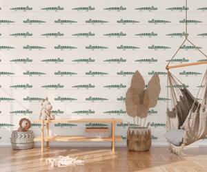 Behang Mr Croco Rol Beige