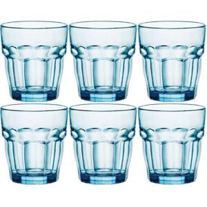 Bormioli Rocco water drinkglazen - 6x stuks - blauw transparant - 270 ml