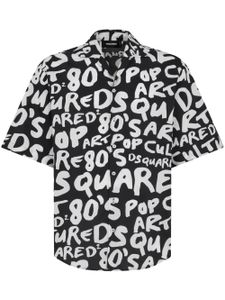 DSQUARED2 chemise imprimée 80's Pop - Noir