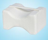 Orthopedische Memory Foam knie wig kussen voor slapen ischias terug heupgewricht Pain Relief Contour dij been Pad Support kussen wit + verband