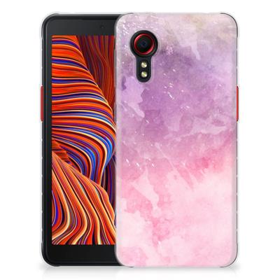 Smartphone hoesje Samsung Galaxy Xcover 5 Pink Purple Paint
