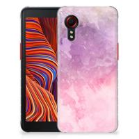 Smartphone hoesje Samsung Galaxy Xcover 5 Pink Purple Paint