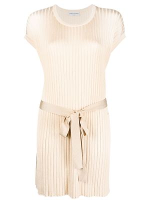 Sonia Rykiel robe courte à encolure ronde - Tons neutres