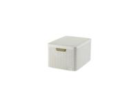 Curver style opbergmand met deksel 30l wit