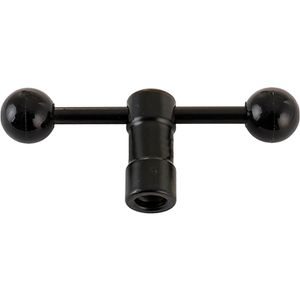 K&M Klemmoer/stang voor microfoonstatief zwart