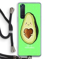 Avocuddle: Sony Xperia 5 II Transparant Hoesje met koord