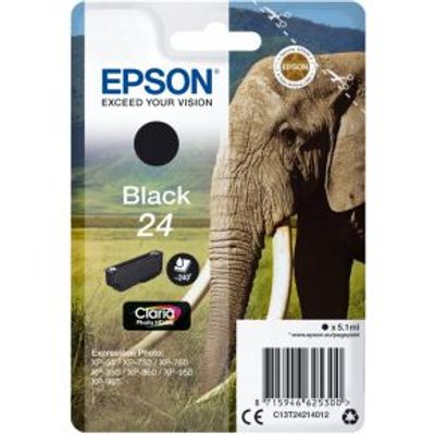 Epson C13T24214012 5.1ml 240pagina's Zwart inktcartridge