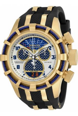 Horlogeband Invicta 17465 (17465.01) Staal/Silicoon Zwart