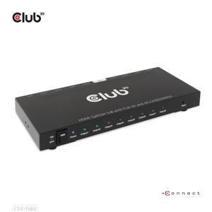 club3D HDMI Splitter HDMI-splitter 8 + 1 poorten 3840 x 2160 Pixel