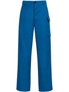 Marni pantalon droit à poches cargo - Bleu