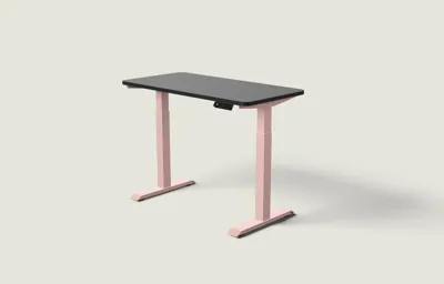 Desktronic HomeOne bureau Zachtroze / Zwart / 120x60 cm