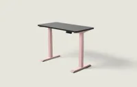 Desktronic HomeOne bureau Zachtroze / Zwart / 120x60 cm