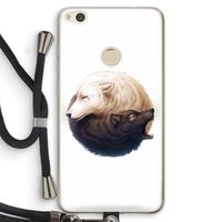 Yin Yang Wolves: Huawei Ascend P8 Lite (2017) Transparant Hoesje met koord