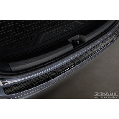 Echt 3D Carbon Bumper beschermer passend voor Volkswagen Taigo 2021- 'Ribs' AV249301