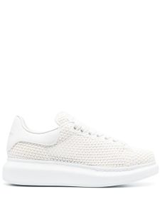 Alexander McQueen baskets en maille - Blanc