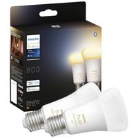 Hue LED-lamp (2 stuks) 871951432824200 Energielabel: F (A - G) Hue White Ambiance E27 Dopelpack 2x570lm60W E27 9 W Warmwit tot koudwit Energielabel: F (A - G)